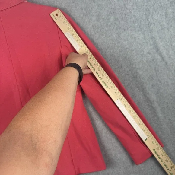 Talbots Blazer Womens 6 Pink Aberdeen 2 Button Lined Career Suit Jacket Classic - Picture 10 of 11